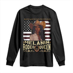 Black Cowgirl Long Sleeve Shirt Melanin Rodeo Queen