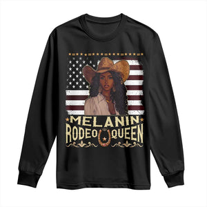 Black Cowgirl Long Sleeve Shirt Melanin Rodeo Queen