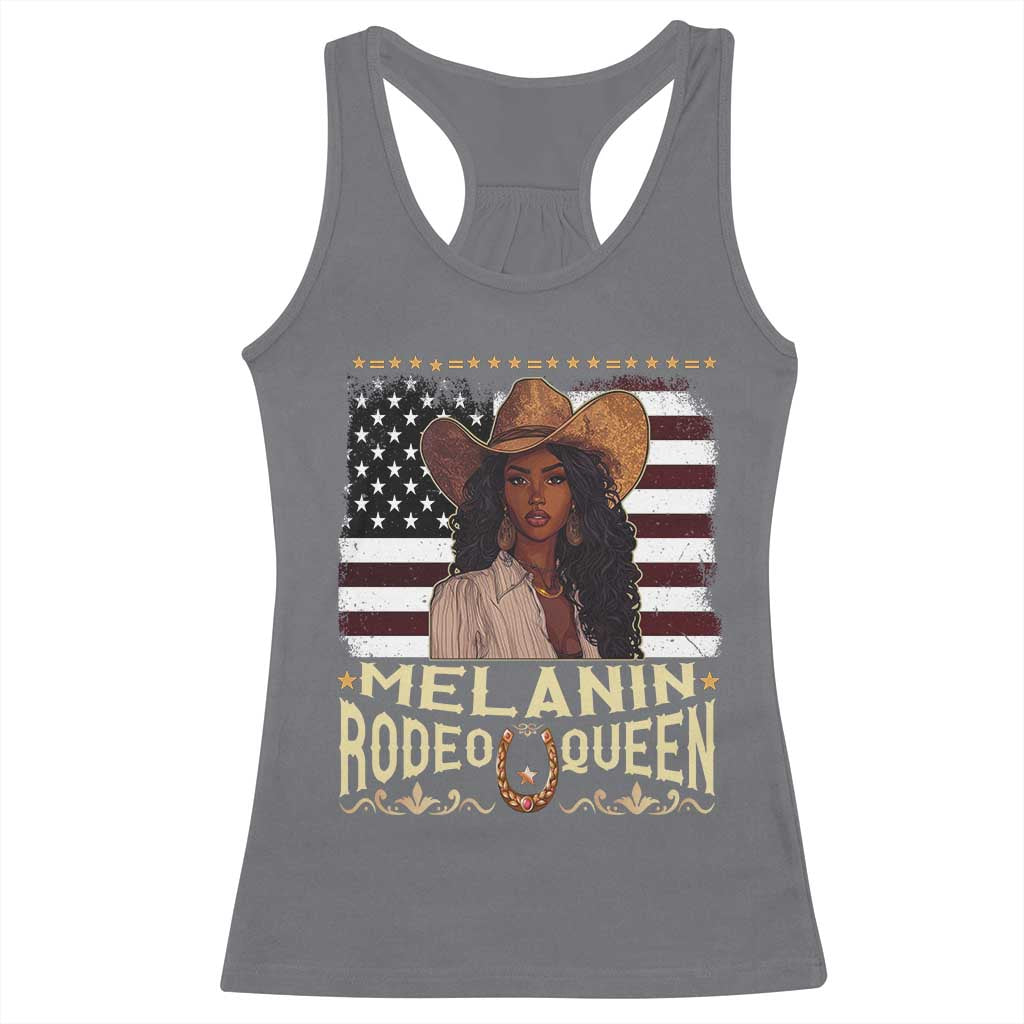 Black Cowgirl Racerback Tank Top Melanin Rodeo Queen