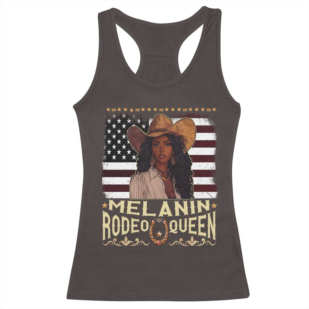 Black Cowgirl Racerback Tank Top Melanin Rodeo Queen