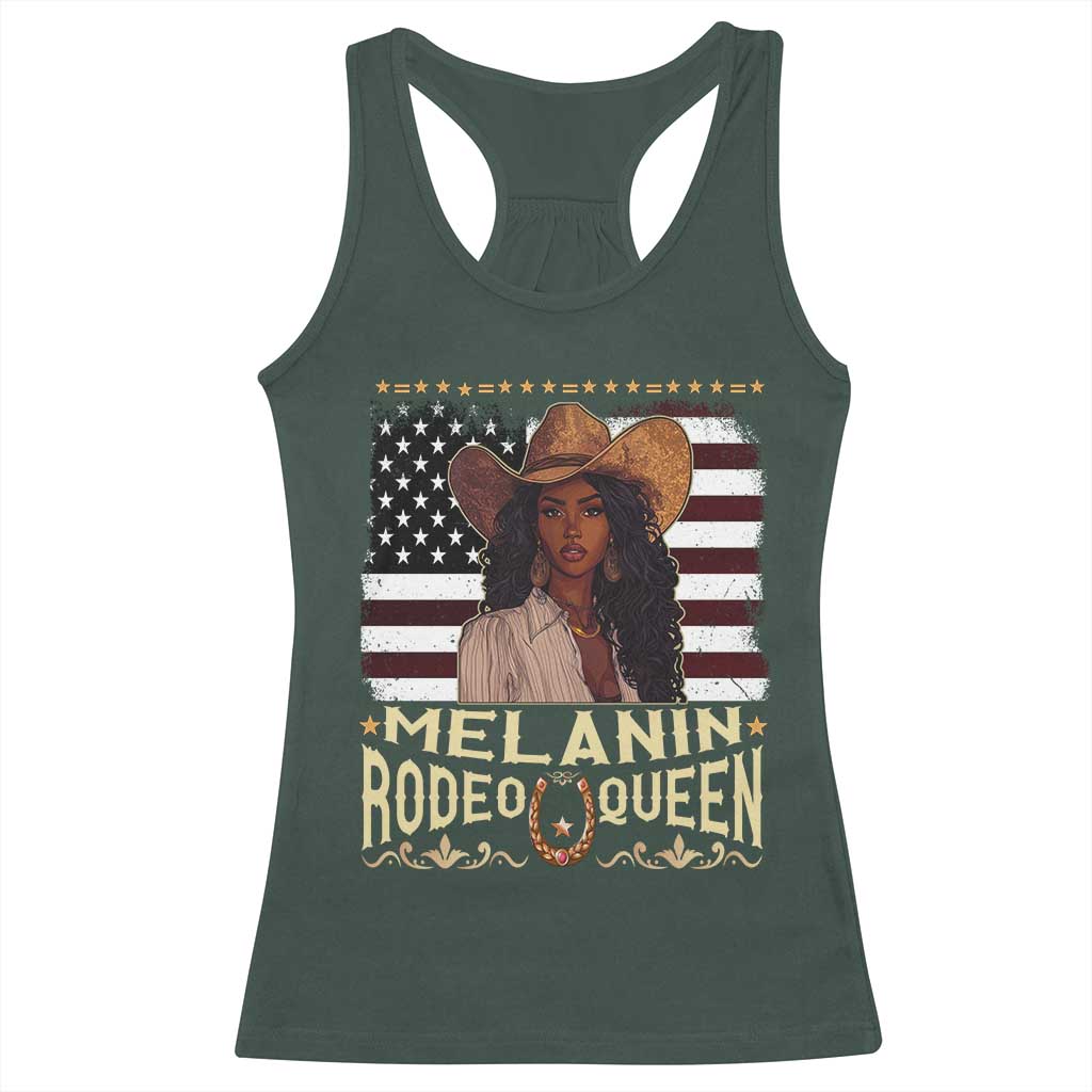 Black Cowgirl Racerback Tank Top Melanin Rodeo Queen