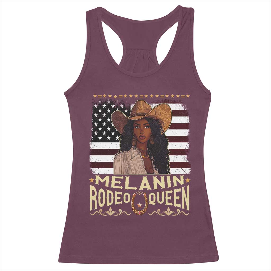 Black Cowgirl Racerback Tank Top Melanin Rodeo Queen