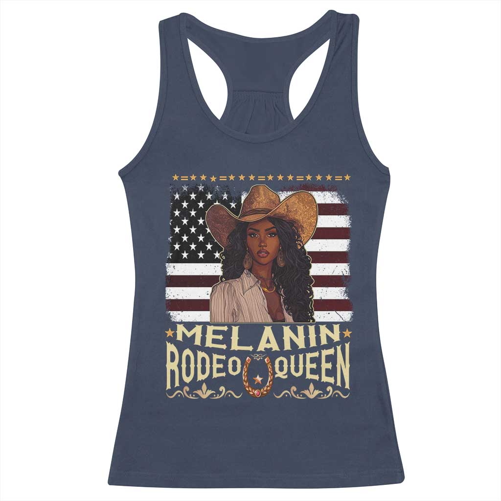 Black Cowgirl Racerback Tank Top Melanin Rodeo Queen