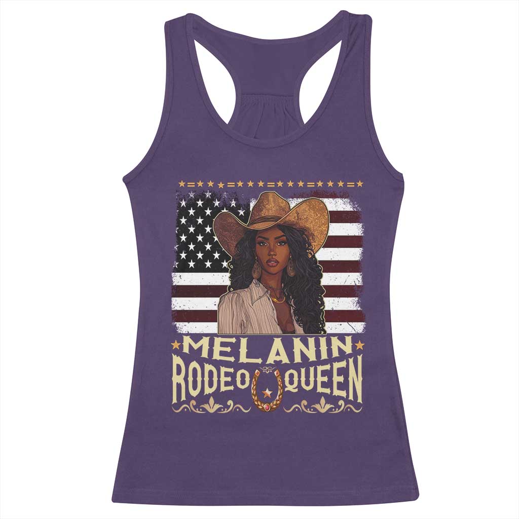 Black Cowgirl Racerback Tank Top Melanin Rodeo Queen