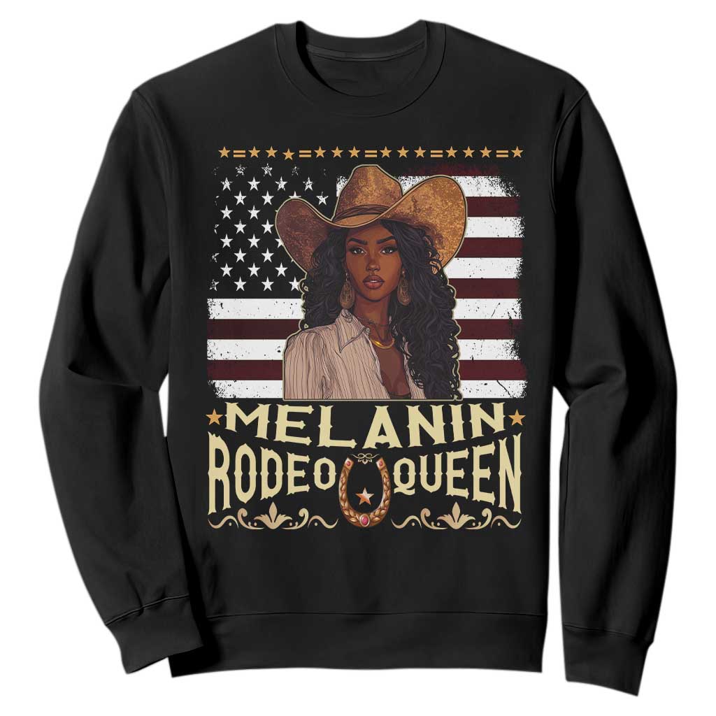 Black Cowgirl Sweatshirt Melanin Rodeo Queen