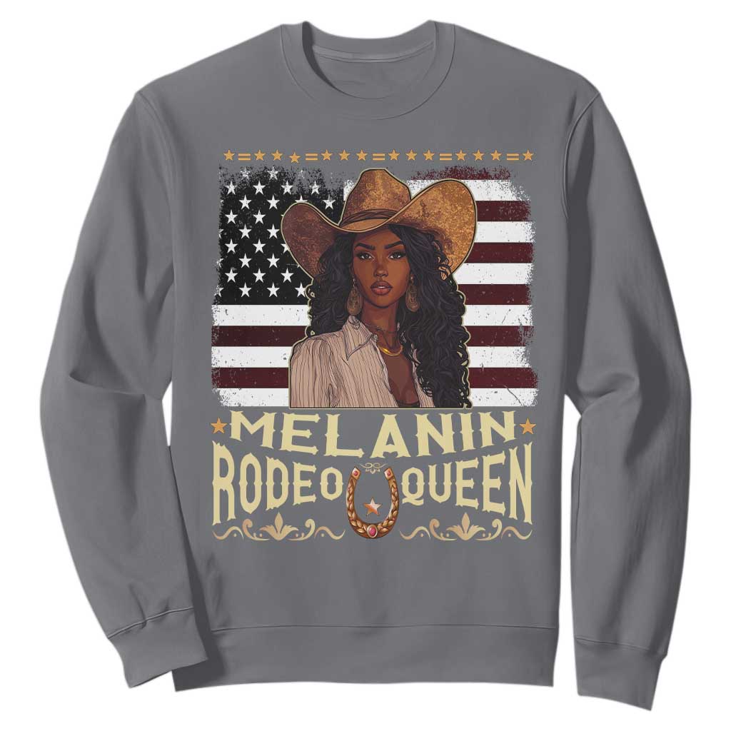 Black Cowgirl Sweatshirt Melanin Rodeo Queen