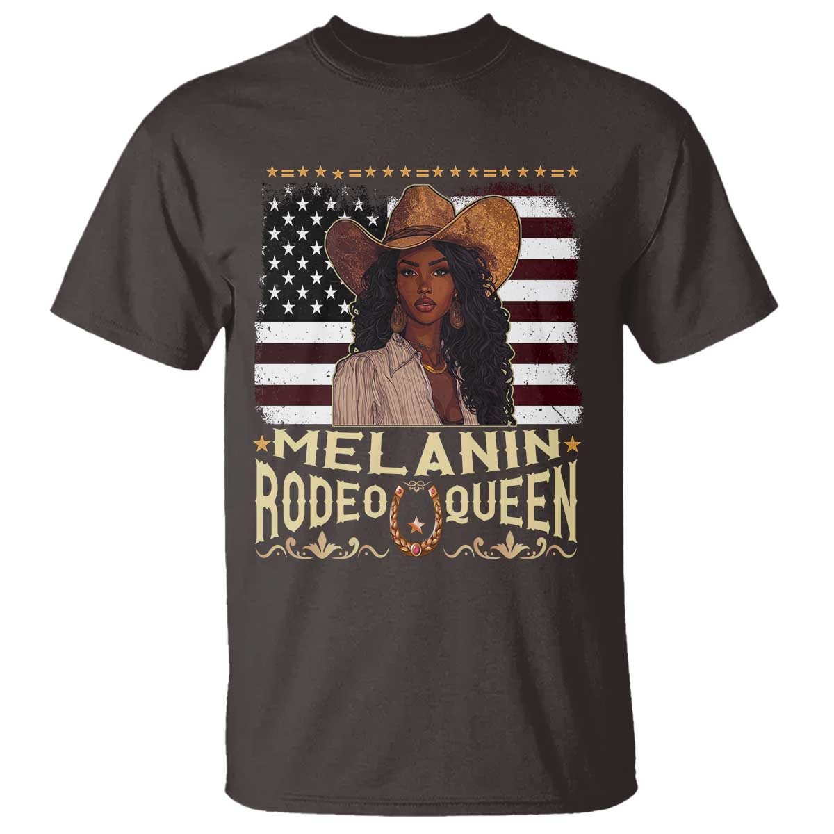 Black Cowgirl T Shirt Melanin Rodeo Queen
