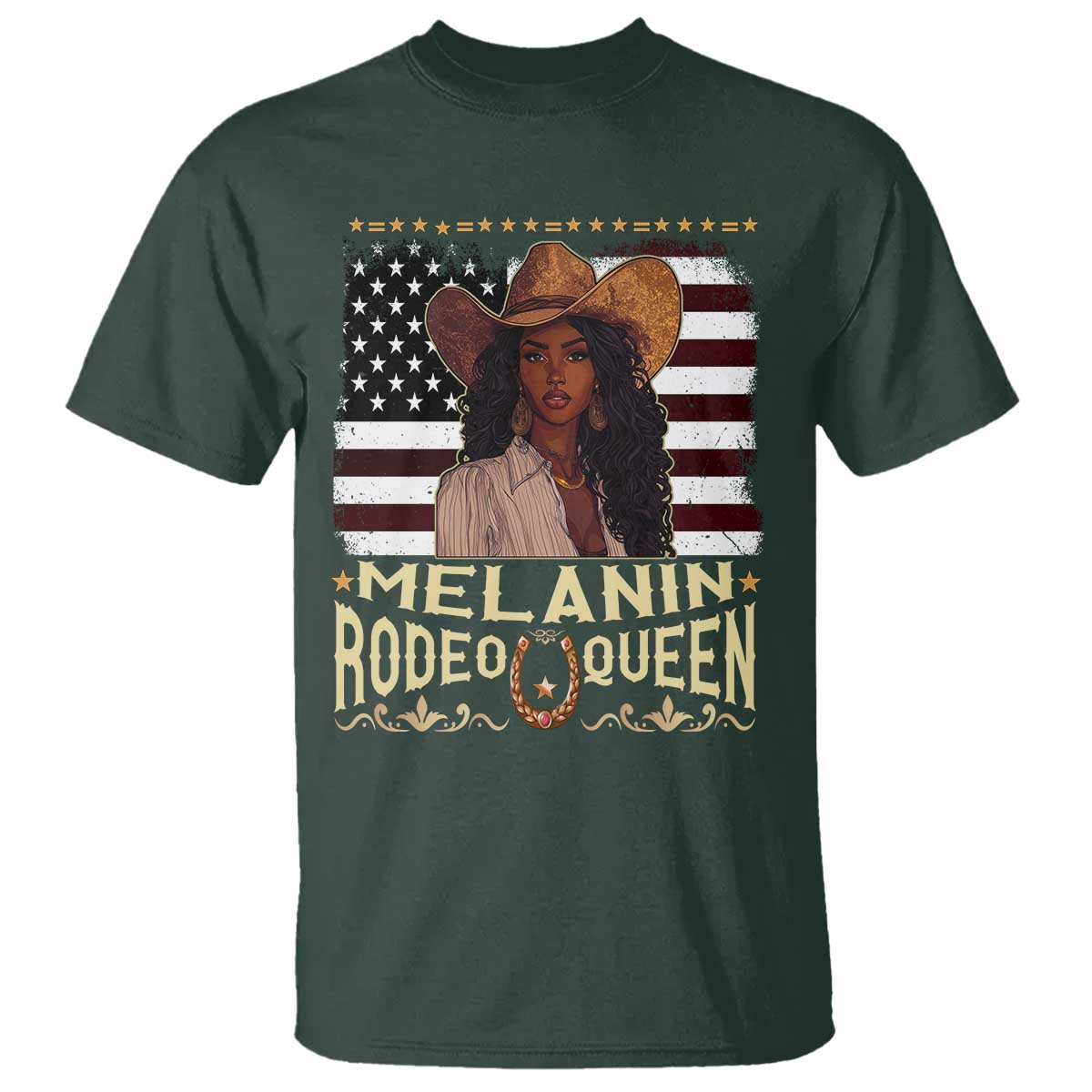 Black Cowgirl T Shirt Melanin Rodeo Queen