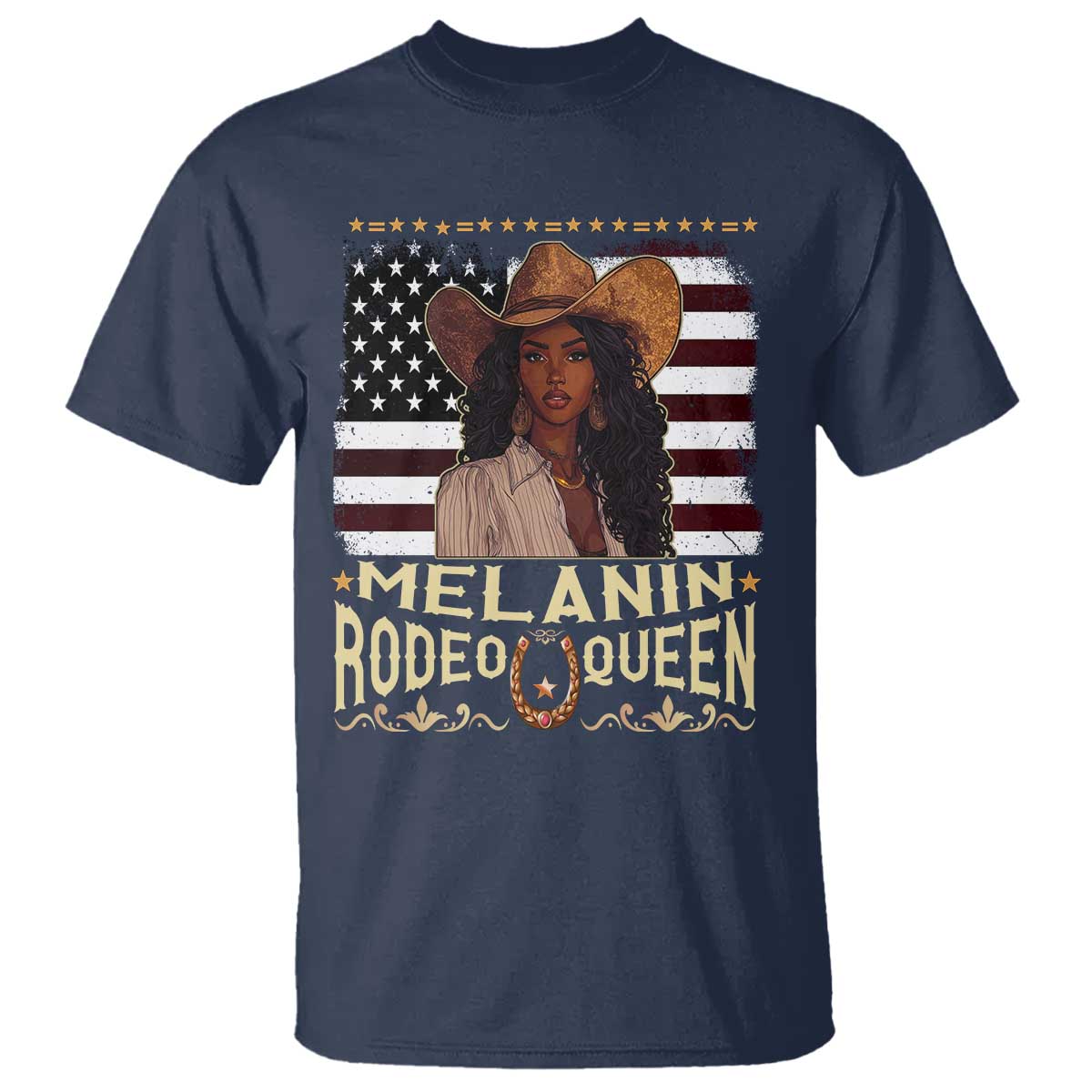 Black Cowgirl T Shirt Melanin Rodeo Queen