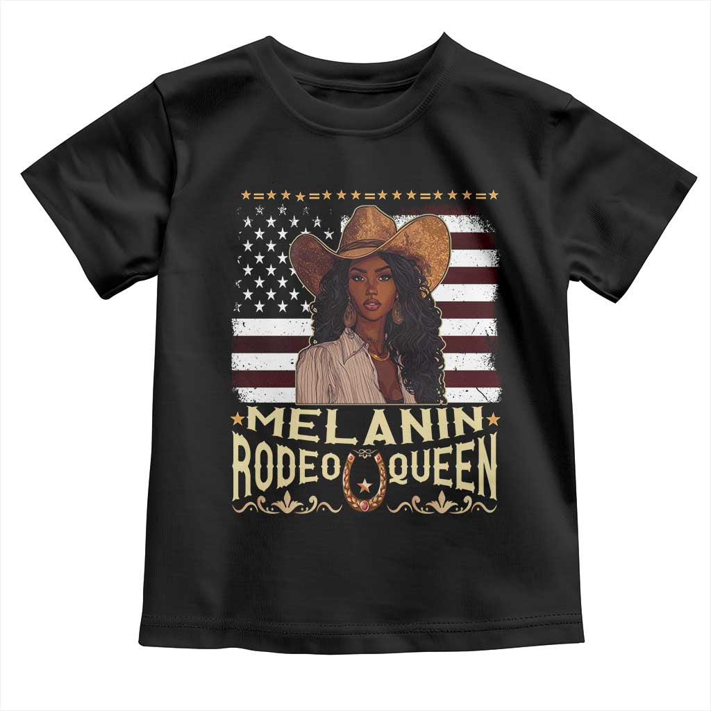 Black Cowgirl Toddler T Shirt Melanin Rodeo Queen