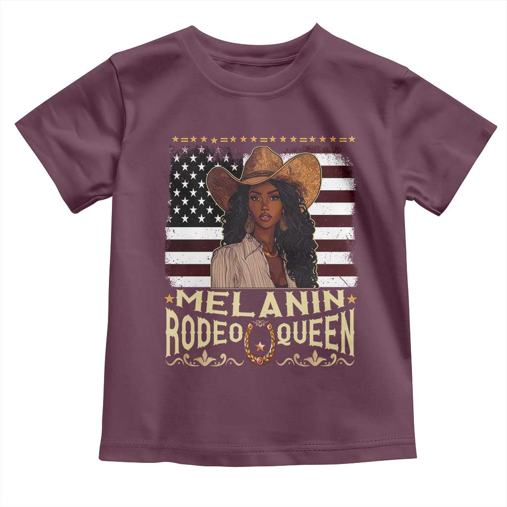 Black Cowgirl Toddler T Shirt Melanin Rodeo Queen