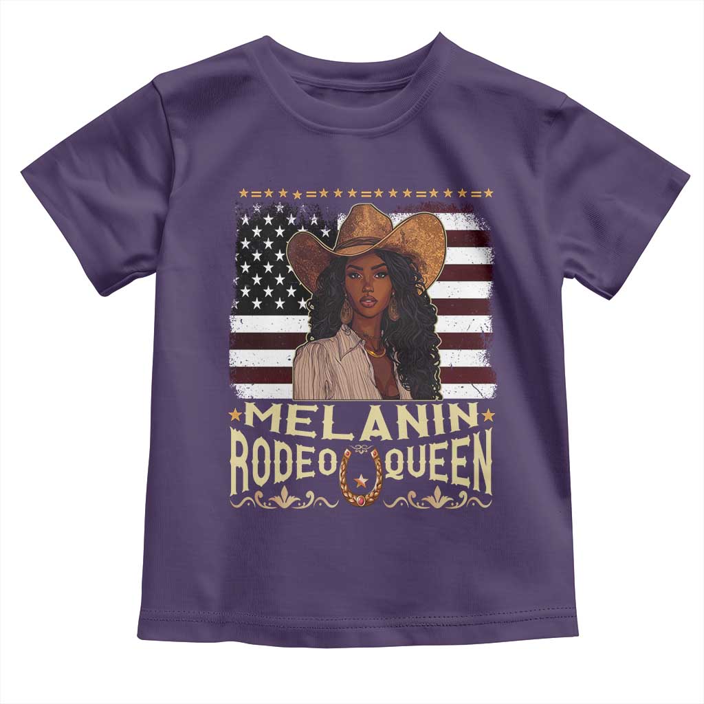 Black Cowgirl Toddler T Shirt Melanin Rodeo Queen