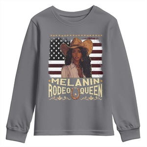 Black Cowgirl Youth Sweatshirt Melanin Rodeo Queen