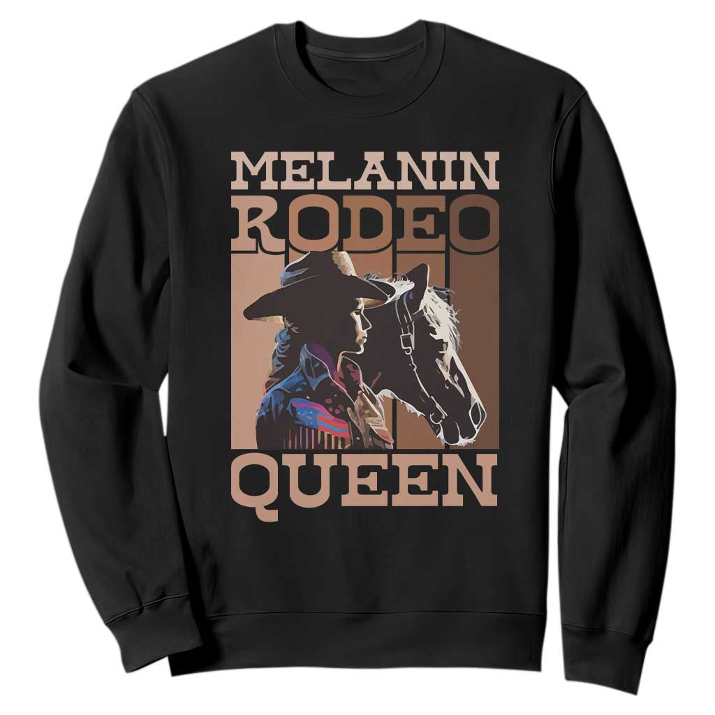 African American Cowgirl Sweatshirt Melanin Rodeo Queen