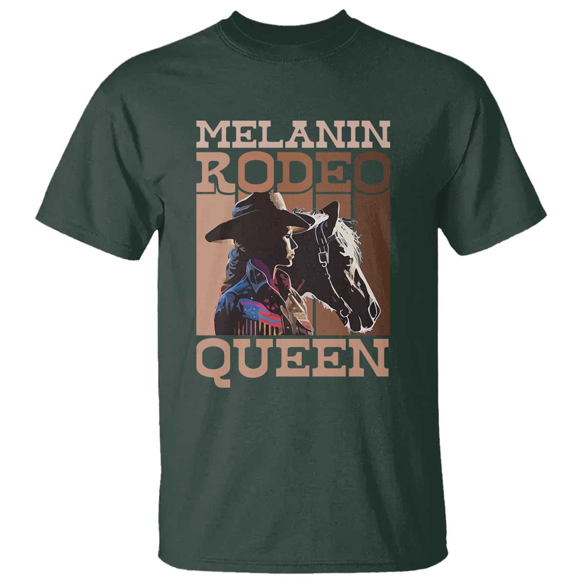 African American Cowgirl T Shirt Melanin Rodeo Queen