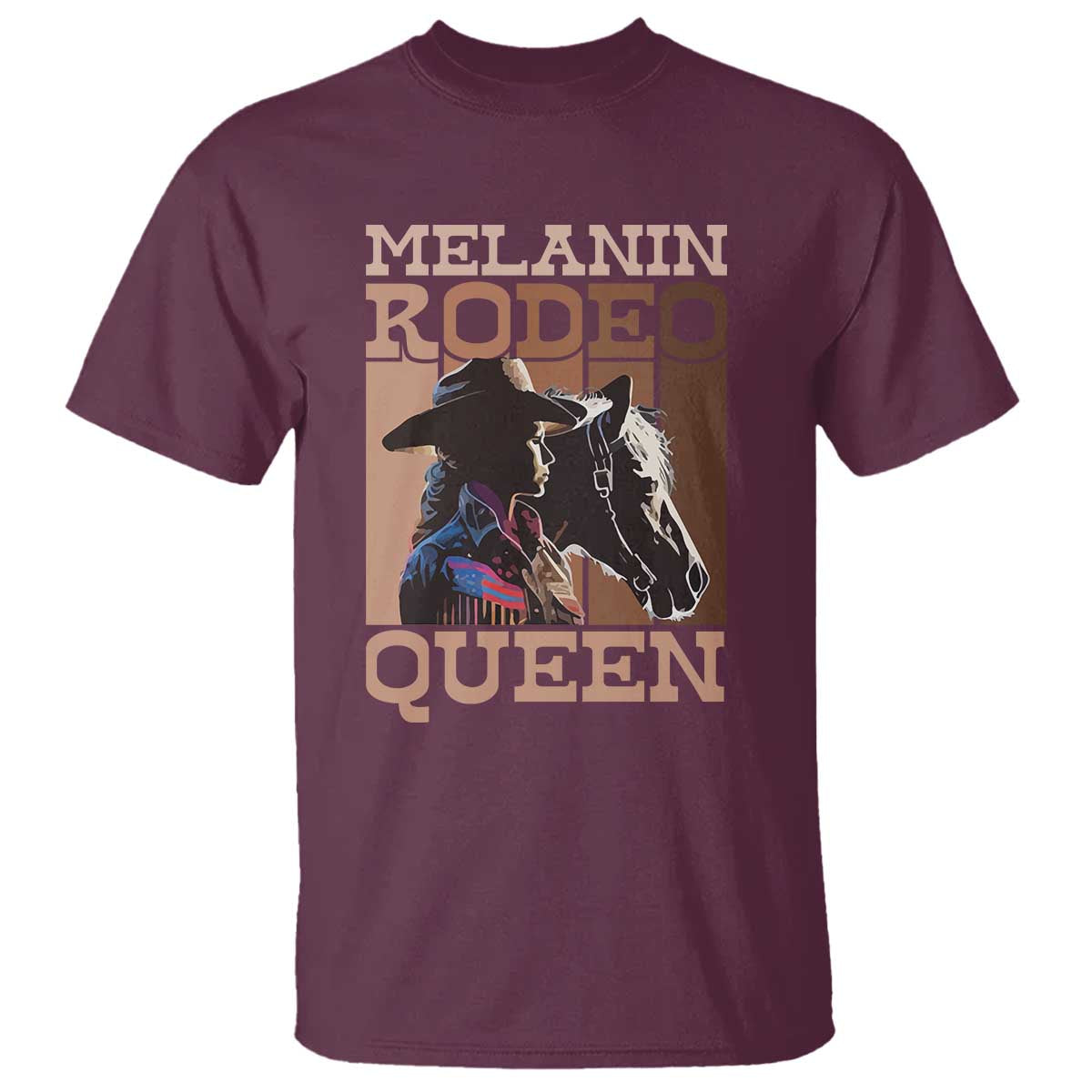 African American Cowgirl T Shirt Melanin Rodeo Queen