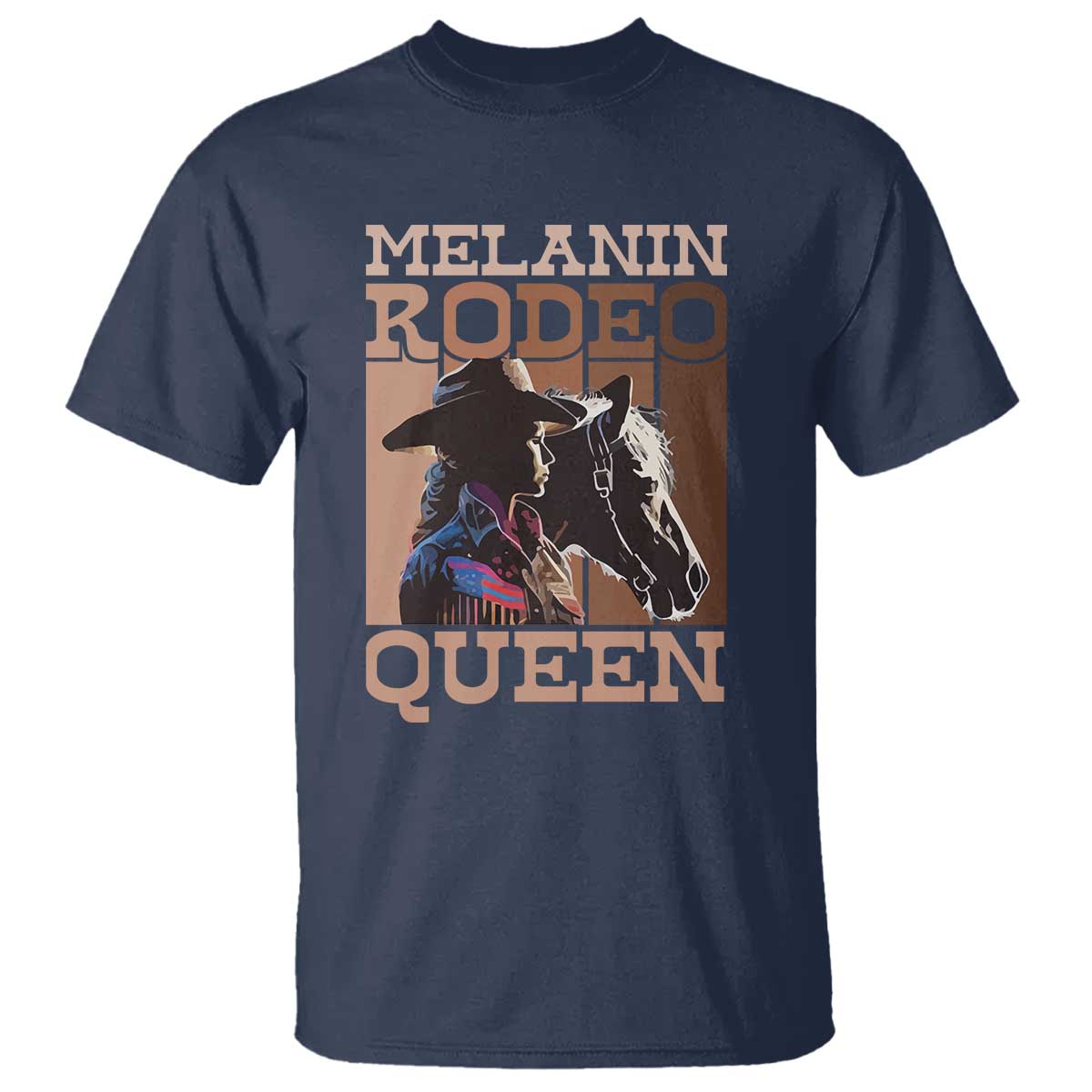 African American Cowgirl T Shirt Melanin Rodeo Queen