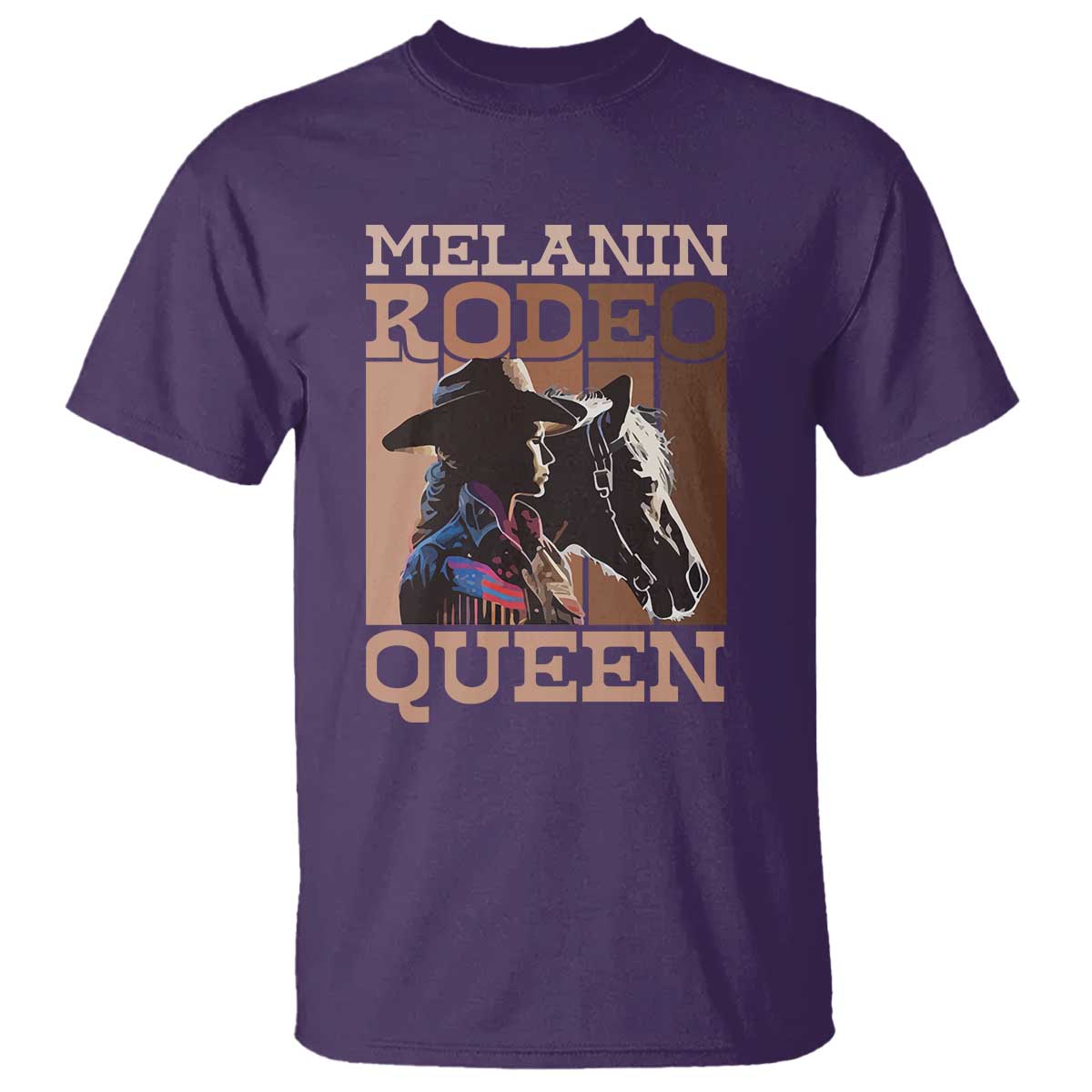 African American Cowgirl T Shirt Melanin Rodeo Queen