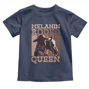 African American Cowgirl Toddler T Shirt Melanin Rodeo Queen