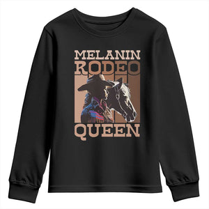 African American Cowgirl Youth Sweatshirt Melanin Rodeo Queen