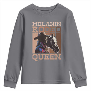 African American Cowgirl Youth Sweatshirt Melanin Rodeo Queen