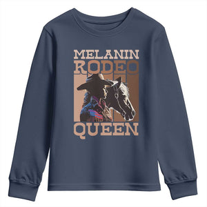 African American Cowgirl Youth Sweatshirt Melanin Rodeo Queen