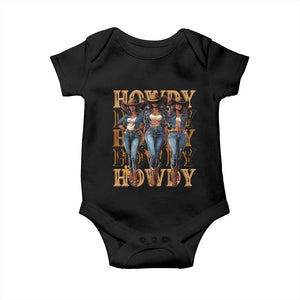 Black Cowgirl Baby Onesie Howdy Melanin Rodeo Queen