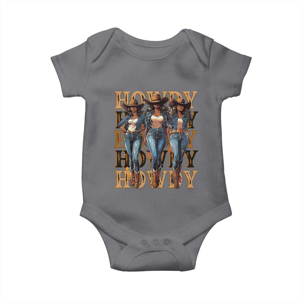 Black Cowgirl Baby Onesie Howdy Melanin Rodeo Queen