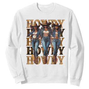 Black Cowgirl Sweatshirt Howdy Melanin Rodeo Queen