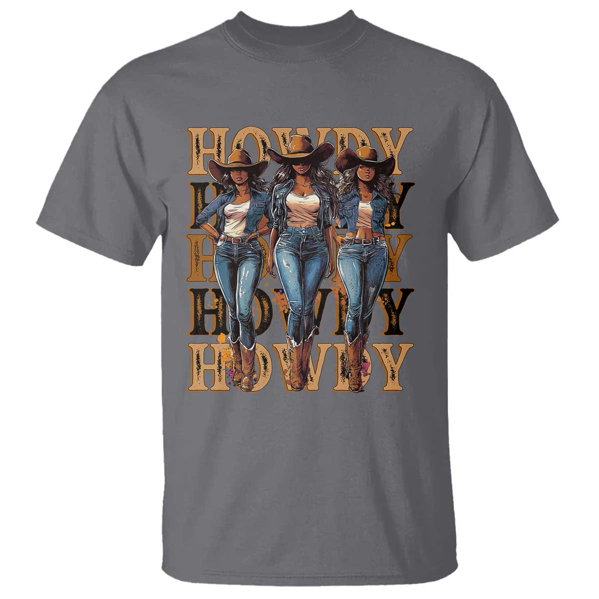 Black Cowgirl T Shirt Howdy Melanin Rodeo Queen