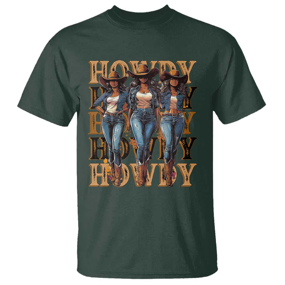 Black Cowgirl T Shirt Howdy Melanin Rodeo Queen