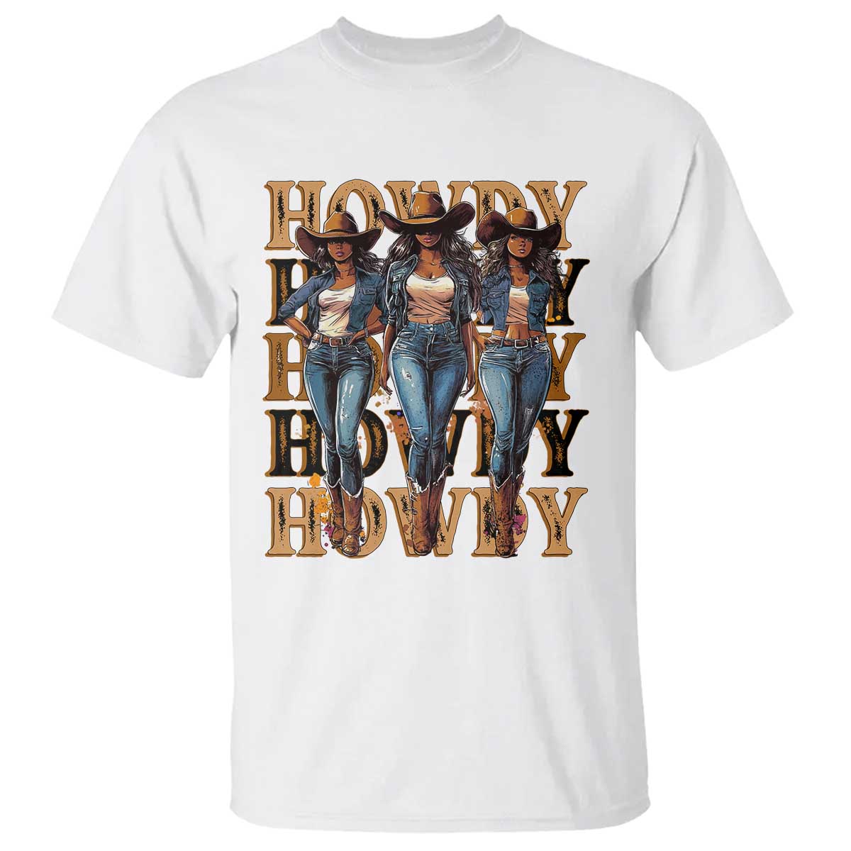 Black Cowgirl T Shirt Howdy Melanin Rodeo Queen