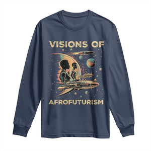 Visions Of Afrofuturism Long Sleeve Shirt African American Black History And Future