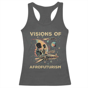 Visions Of Afrofuturism Racerback Tank Top African American Black History And Future