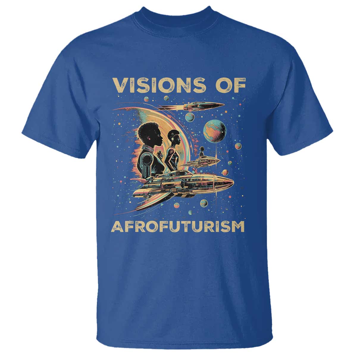 Visions Of Afrofuturism T Shirt African American Black History And Future