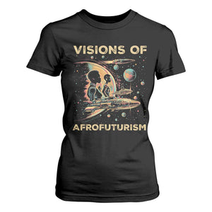 Visions Of Afrofuturism T Shirt For Women African American Black History And Future