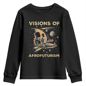 Visions Of Afrofuturism Youth Sweatshirt African American Black History And Future