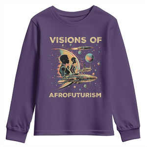 Visions Of Afrofuturism Youth Sweatshirt African American Black History And Future