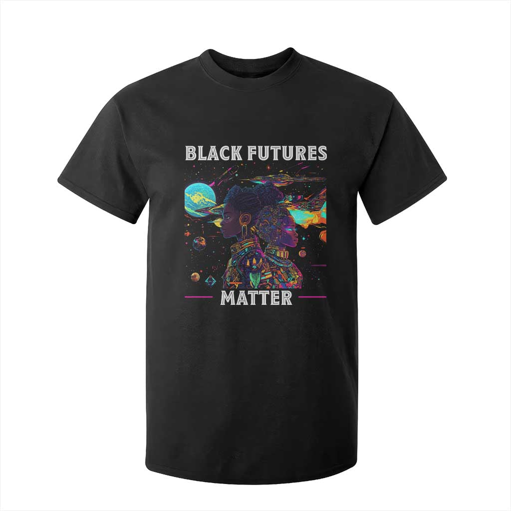 African American Afrofuturism T Shirt For Kid Black Futures Matter