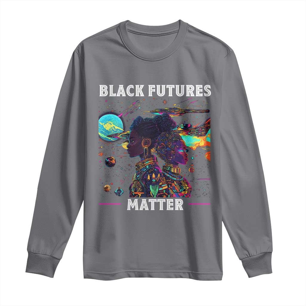African American Afrofuturism Long Sleeve Shirt Black Futures Matter