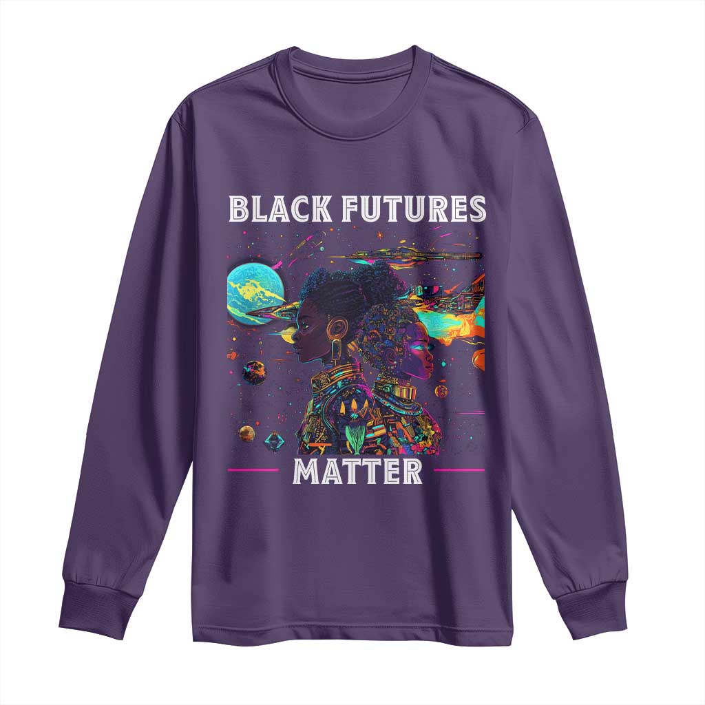 African American Afrofuturism Long Sleeve Shirt Black Futures Matter