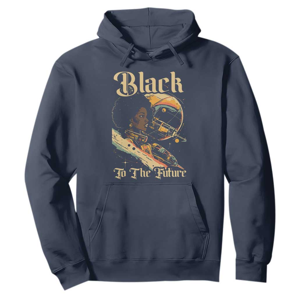 African American Afrofuturism Hoodie Black To The Future