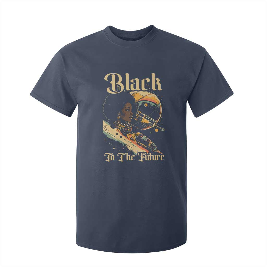African American Afrofuturism T Shirt For Kid Black To The Future