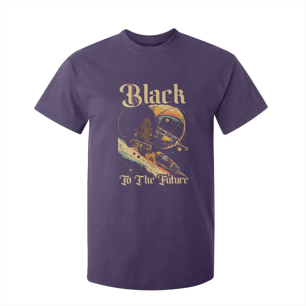 African American Afrofuturism T Shirt For Kid Black To The Future