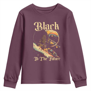 African American Afrofuturism Youth Sweatshirt Black To The Future