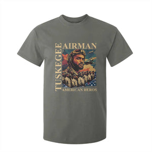 Tuskegee Airman T Shirt For Kid American Heroes US Pilots Black History