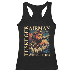 Tuskegee Airman Racerback Tank Top American Heroes US Pilots Black History