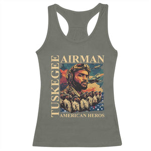 Tuskegee Airman Racerback Tank Top American Heroes US Pilots Black History