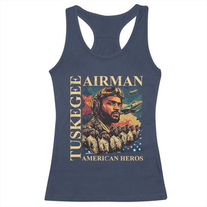 Tuskegee Airman Racerback Tank Top American Heroes US Pilots Black History