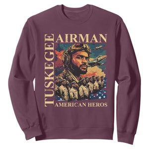 Tuskegee Airman Sweatshirt American Heroes US Pilots Black History